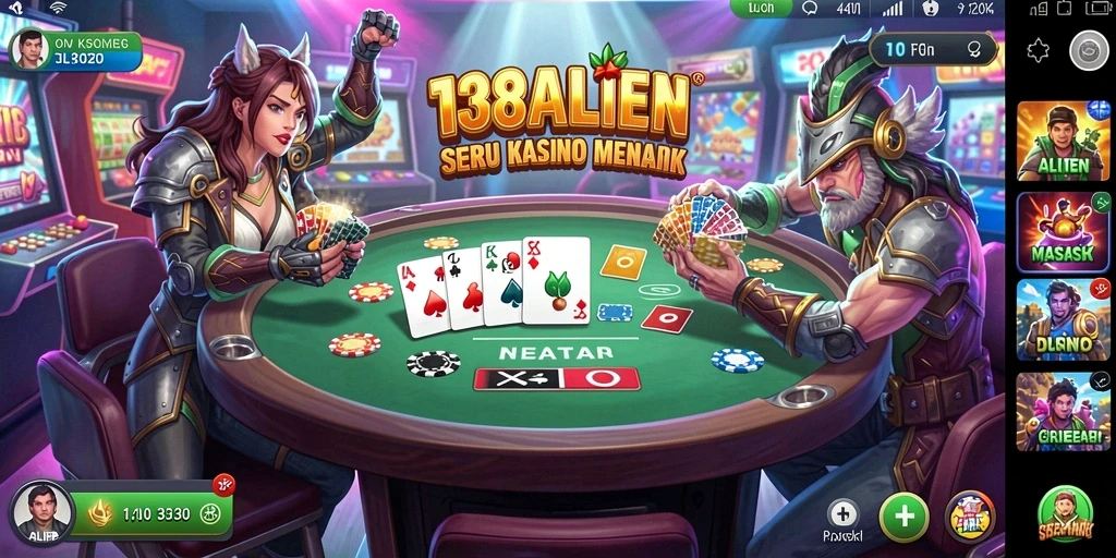 Tampilan menarik dari gameplay Kasino 138ALIEN yang mengasyikkan.