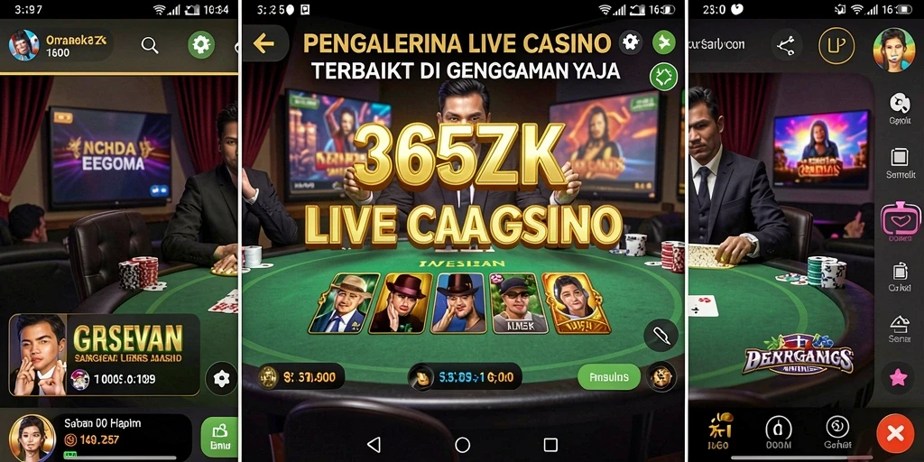 Tangkapan layar gameplay Live Casino yang mendebarkan dan interaktif.