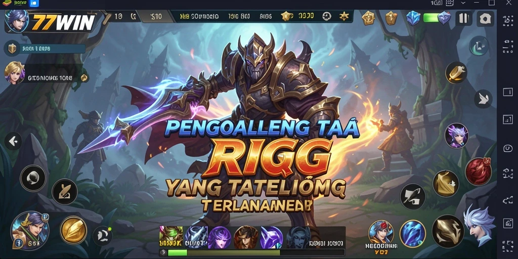 Tampilan gameplay 77WIN yang memikat dengan aksi RPG seru.