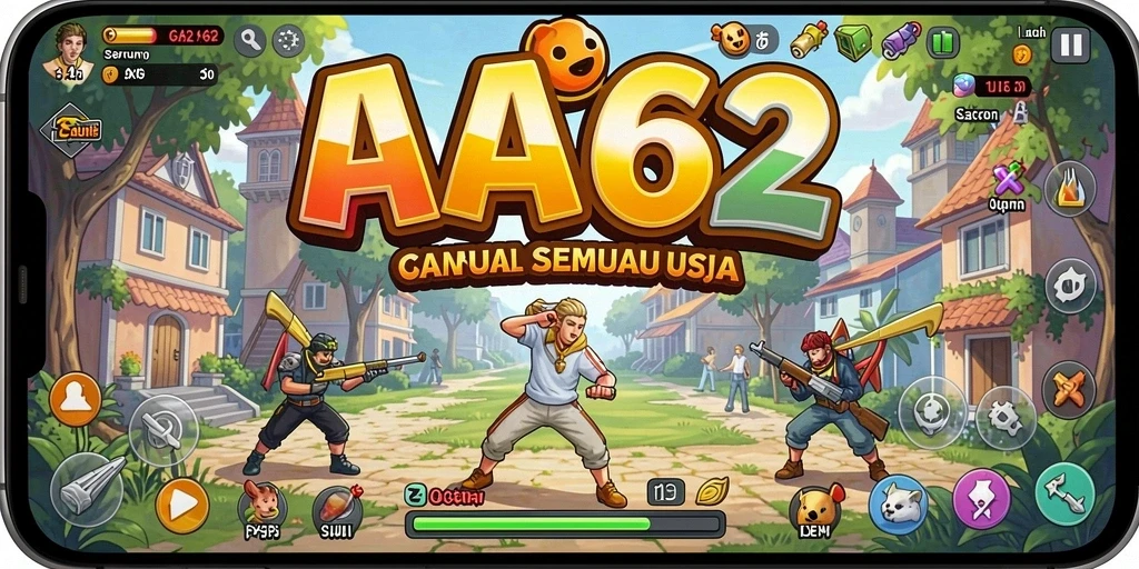 Tangkapan layar AA62 menunjukkan gameplay seru dan grafis yang menarik.
