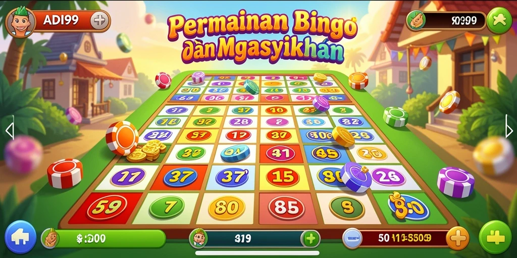 Screenshot gameplay ADI99 yang menunjukkan momen seru Bingo.