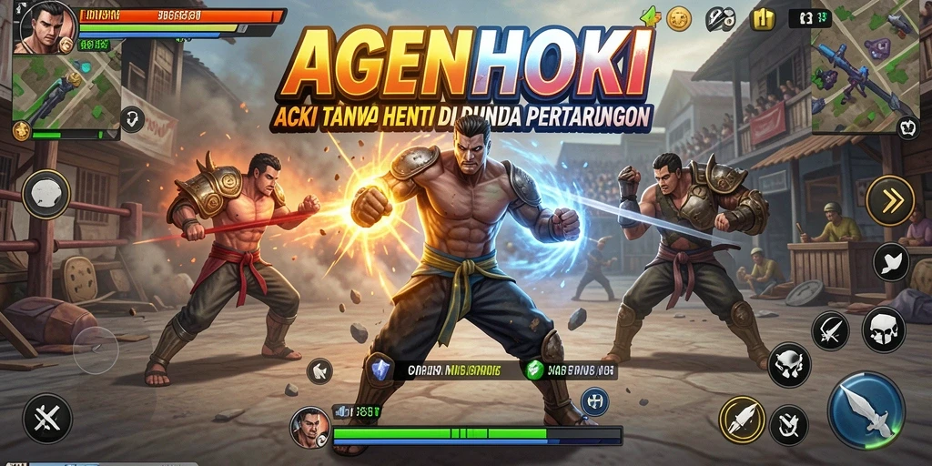 Gameplay mendebarkan di AGENHOKI dengan aksi cepat dan grafik menarik.