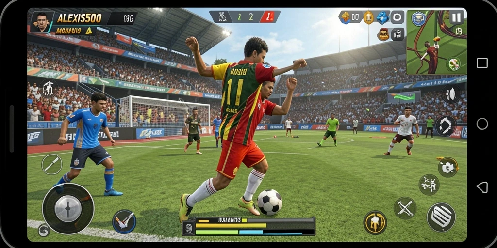 Tampilan gameplay ALEXIS500 yang menarik dan penuh aksi.