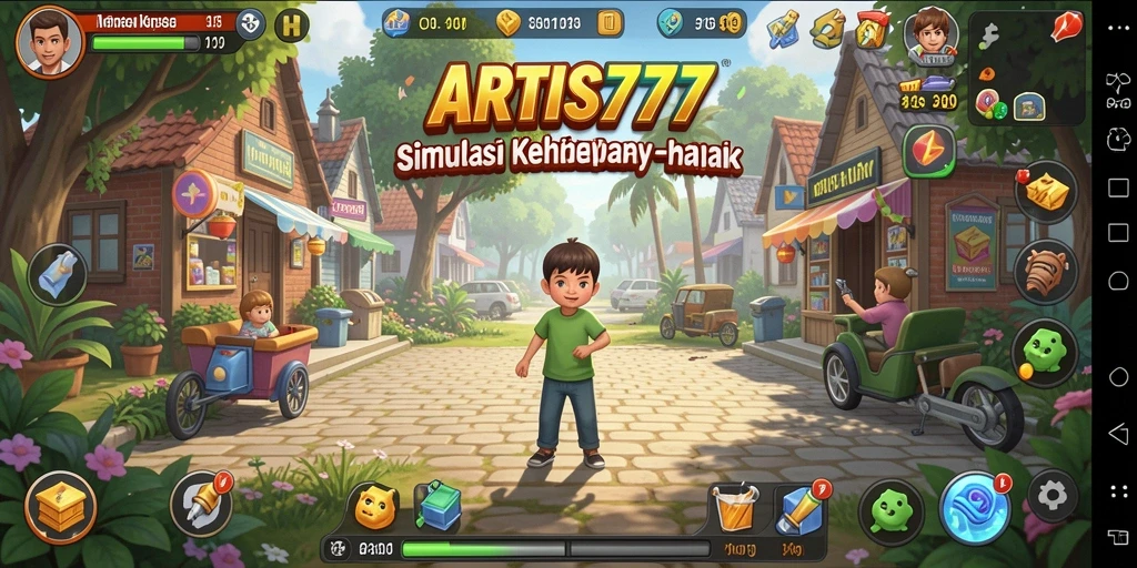 Tampilan gameplay menarik dari ARTIS777 dengan interaksi karakter yang dinamis.