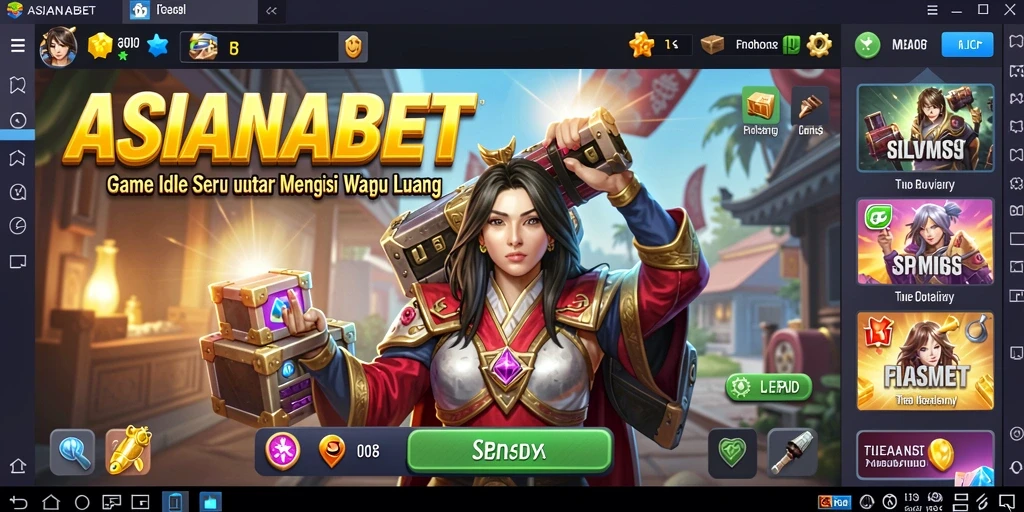 Tampilan screenshot gameplay ASIANABET yang menampilkan pengelolaan sumber daya.