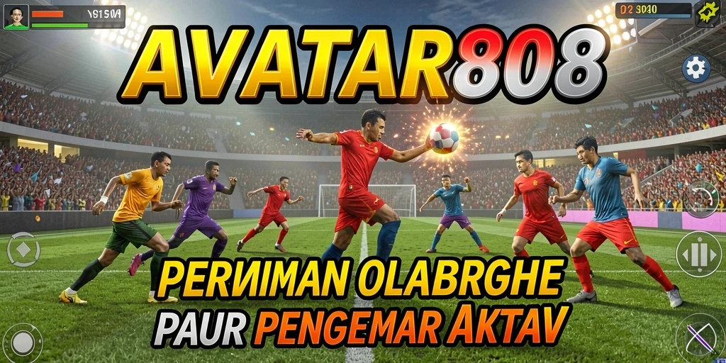 Tampilan gameplay menampilkan pertandingan olahraga yang mendebarkan.