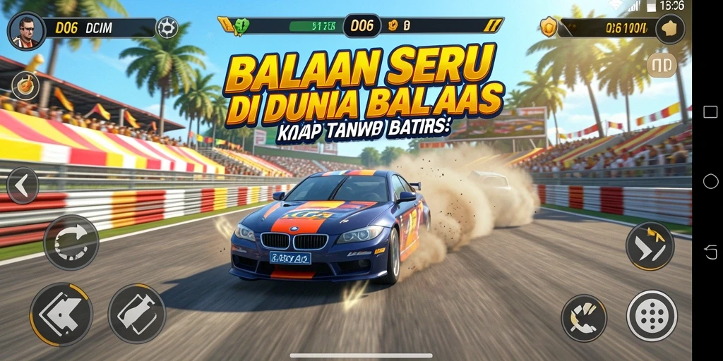 Tampilan gameplay seru dan mendebarkan dalam D06.