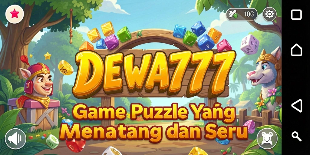 Screenshot utama DEWA777 menampilkan gameplay puzzle yang seru dan menantang.