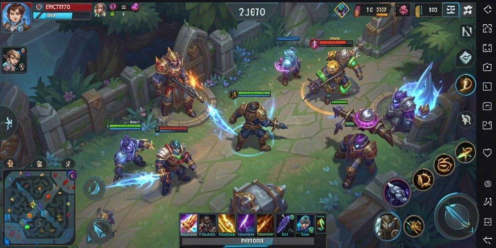 Screenshot utama EPICTOTO menampilkan aksi seru dalam permainan MOBA.