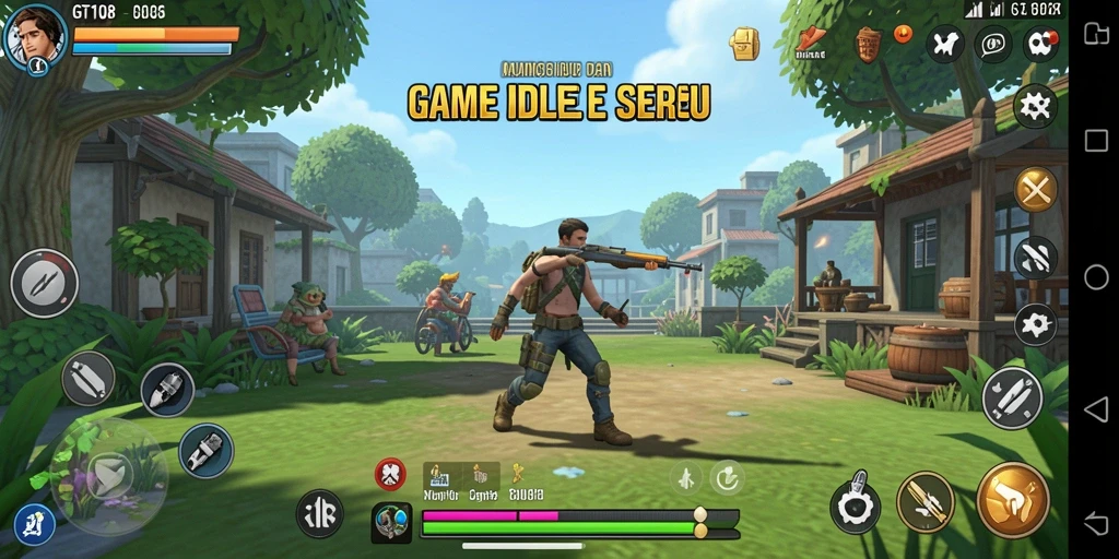 Tampilan gameplay GT108 yang menarik dan penuh warna.