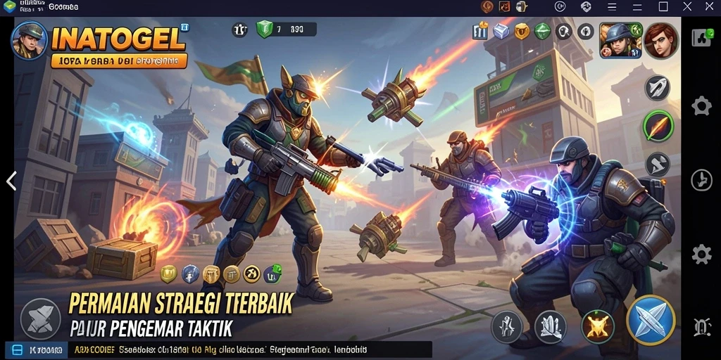 Tangkapan layar gameplay INATOGEL yang menampilkan aksi strategi mendebarkan.
