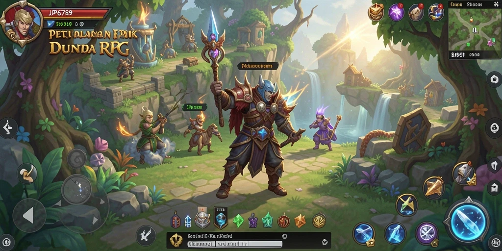 Tampilan gameplay seru di dunia RPG JP6789.