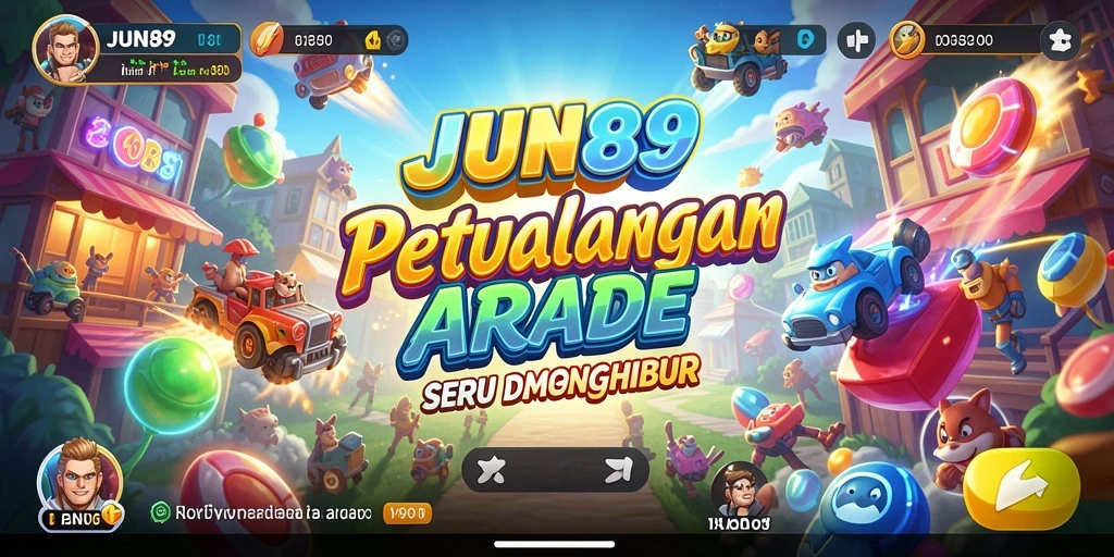 Tampilan gameplay seru yang penuh tantangan di JUN88.