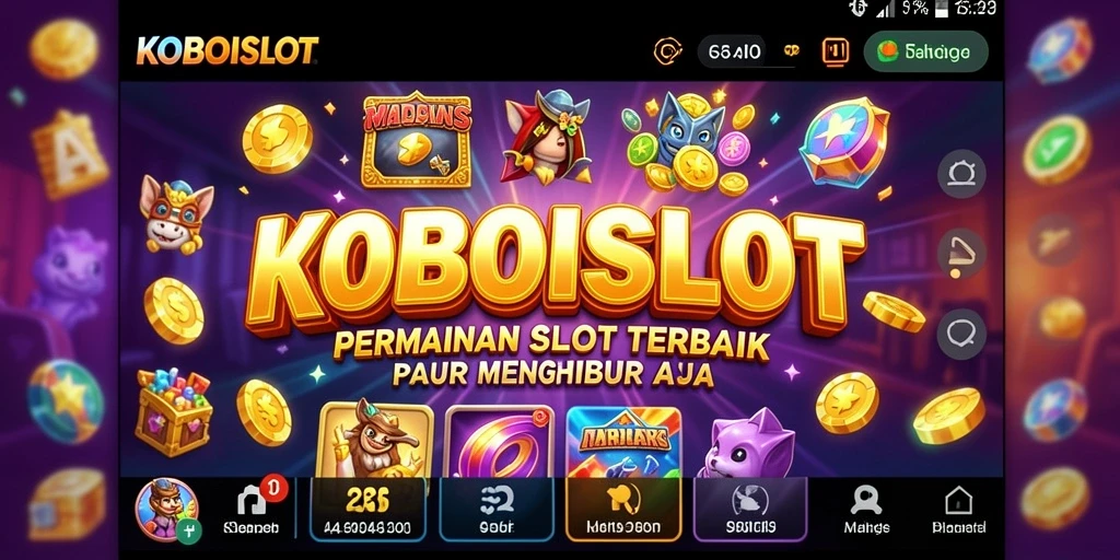 Tampilan menarik gameplay <strong>KOBOISLOT</strong> dengan berbagai tema slot.