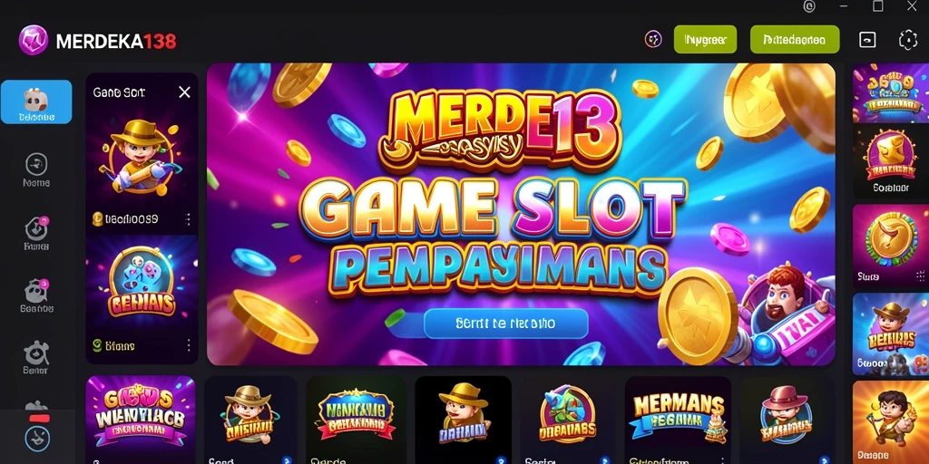 Tampilan menarik gameplay Slot MERDEKA138 yang penuh warna dan fitur menarik.