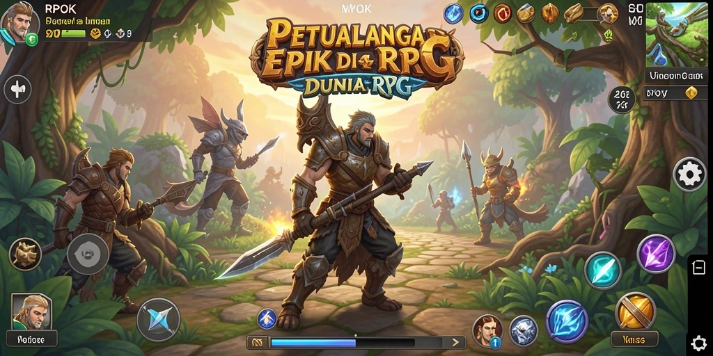 Screenshot menunjukkan pertarungan mendebarkan di dunia RPOK.