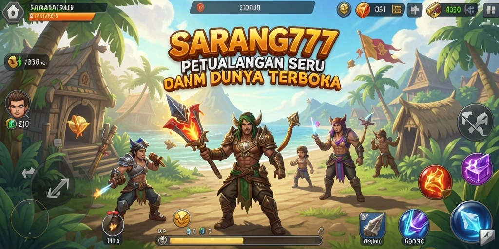 Screenshot menampilkan petualangan seru di dunia terbuka SARANG777.
