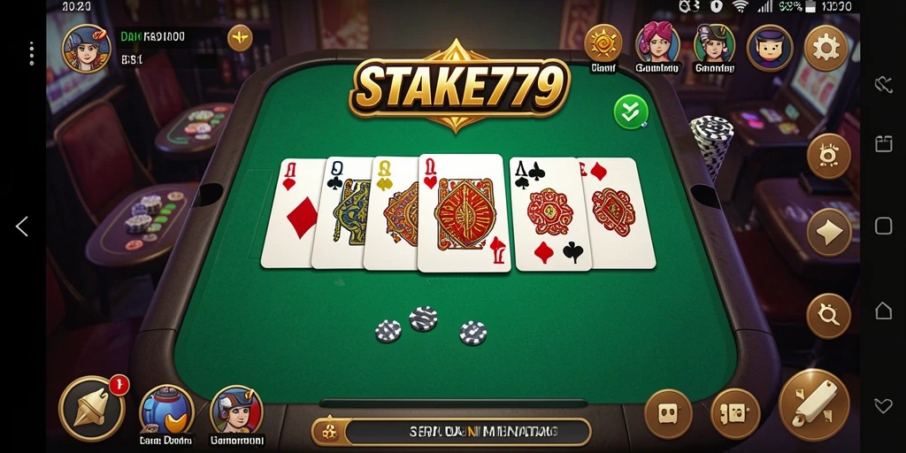 Screenshot gameplay STAKE779 menampilkan pertarungan seru dalam permainan Domino.