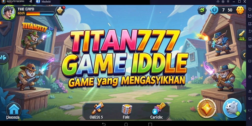 Tampilan gameplay TITAN777 yang menenangkan dan penuh strategi dalam mode Idle.