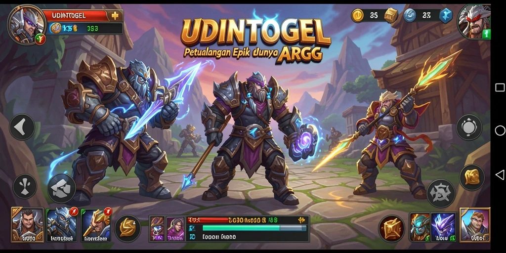 Tangkapan layar yang menunjukkan aksi mendebarkan dalam gameplay UDINTOGEL.