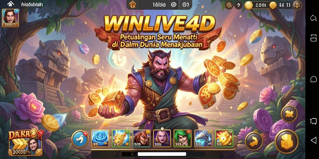 Tampilan gameplay <strong>WINLIVE4D</strong> yang penuh warna dan menarik.