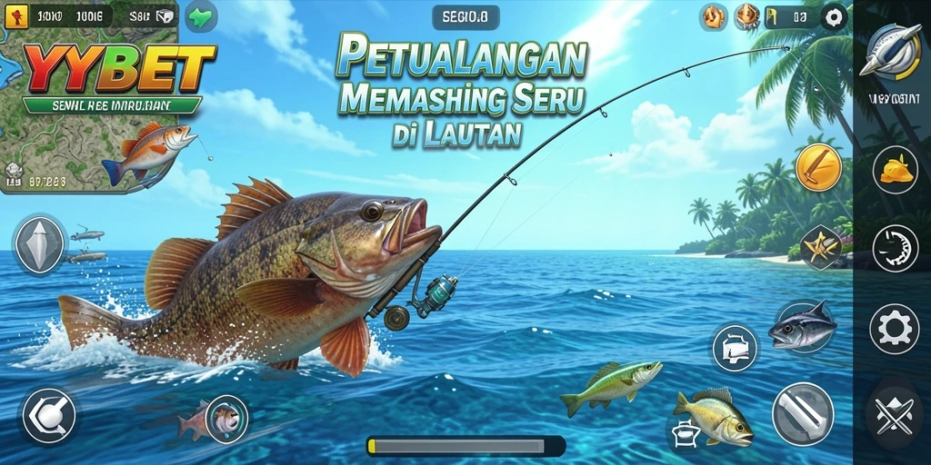 Gameplay YYBET menampilkan momen memancing yang mendebarkan dan menakjubkan.